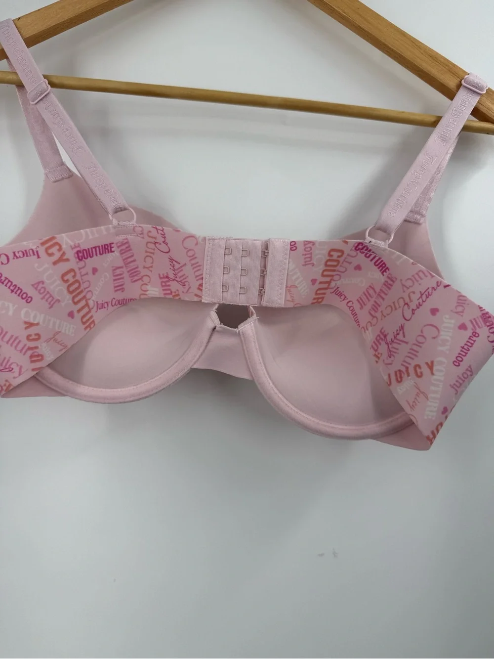 Juicy couture soft pink padded push-up bra feminine coquette women 34C - Picture 8 of 12